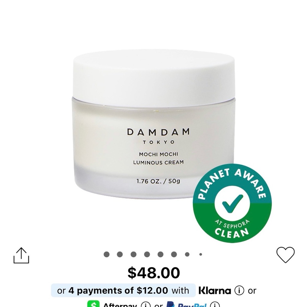 DAMDAM Mochi Mochi Luminous Plumping and Hydrating Moisturizer